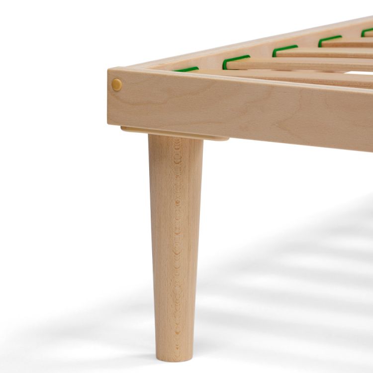 Pieds de lit en bois 25 cm - Lot de 4