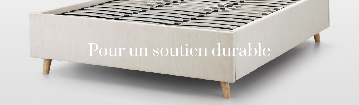 Ensemble lit à sommier tapissier de qualité avec matelas taupe 140x190 cm  tissu au meilleur prix