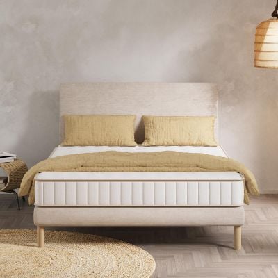 NOUVOMEUBLE Matelas 1 place 90x200 en mousse latex pas cher 