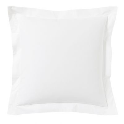 taie d'oreiller percale blanc 65x65 cm