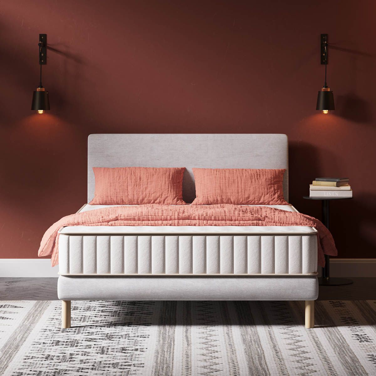 Matelas en mousse à mémoire de forme Grafeno Cloud Elegance 120x180 22 cm  Double Face Indépendance des Lits Fermeté Haute Dream Confort