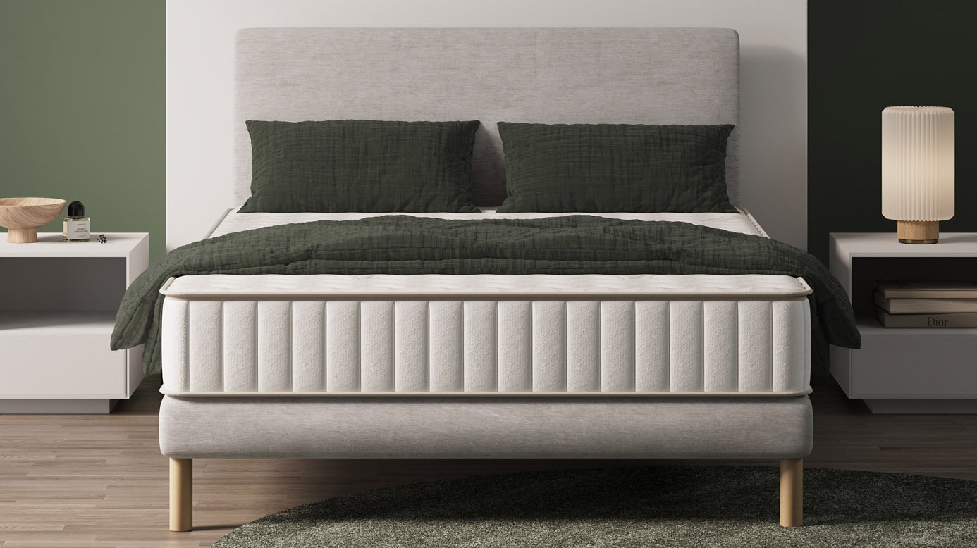 Matelas hybride ressorts ensachés et latex naturel Novoflex